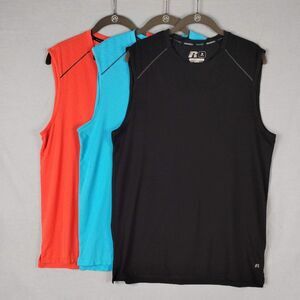 Russell Athletic Bundle of 3 Dri-Power Sleeveless Shirts, Size M